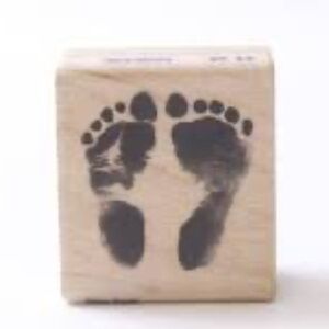 Vintage 1999 StampCraft "Baby Anne's Feet" Rubber Stamp #1527-G made USA